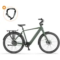 Puch E-Nova - Elektrische Fiets - 28 inch - 250W motor - Actieradius tot 160 km - Hydraulische schijfremmen - 540Wh accu - Legergroen Mat
