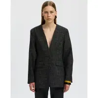 Selected Wolmix Blazer Dames Grijs 40