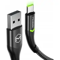 Mcdodo USB naar USB-C Magnificence CA-7960 LED-kabel, 1 meter (zwart)