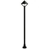 ALBERT LEUCHTEN Staande lamp buiten zwart Triangle 180cm