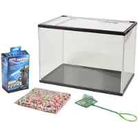 Flamingo Aquarium Lollipop – 16 L – complete aquariumset met filter, grind & afdekglas – kunststof – aquarium voor zoetwater