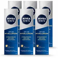 Nivea 6 x MEN Anti-Age Hydraterende Gel met Hyaluronzuur - 50 ml - Voordeelverpakking - 6 stuks