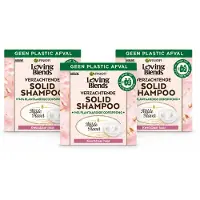Garnier 3 x Loving Blends Verstevigende Shampoo Milde Haver voor breekbaar haar, 60 g - Voordeelverpakking - 3 stuks