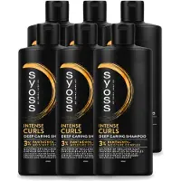 Syoss 6 x Curls Intense Shampoo - 440 ml - Voordeelverpakking - 6 stuks