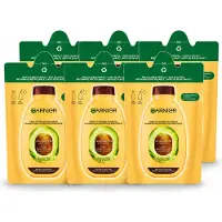 Garnier 6 x Loving Blends Shampoo navulling Avocado-olie & Shea-boter voor droog haar - 250 ml - Voordeelverpakking - 6 stuks
