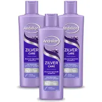 Unilever 3 x Andrélon Zilver Care Shampoo - 250 ml - Voordeelverpakking - 3 stuks