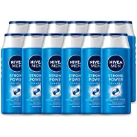 Nivea 12 x MEN Shampoo Strong Power - 250 ml - Voordeelverpakking - 12 stuks