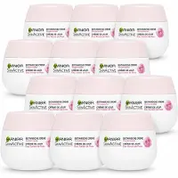 Garnier 12 x - SkinActive - Botanische Dagcrème - Rozenwater - Droge & Gevoelige Huid - 50 ml - Voordeelverpakking - 12 stuks
