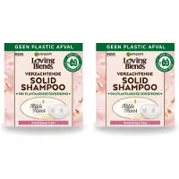 Garnier 2 x Loving Blends Verstevigende Shampoo Milde Haver voor breekbaar haar, 60 g - Voordeelverpakking - 2 stuks