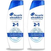 Head & shoulders 2 x 2-in-1 Classic anti-roos shampoo, 300 ml - voordeelverpakking - 2 stuks