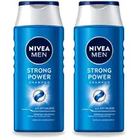 Nivea 2 x MEN Shampoo Strong Power - 250 ml - Voordeelverpakking - 2 stuks