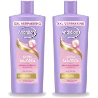 Unilever 2 x Andrélon Extra Glans Shampoo - 685 ml - Voordeelverpakking - 2 stuks