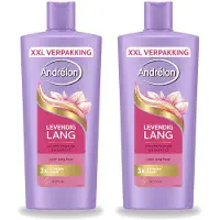 Unilever 2 x Andrélon Levendig Lang Shampoo – 685 ml - Voordeelverpakking - 2 stuks