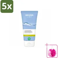 Weleda 5 x - Reinigingsgel Zuiverend - Voor onzuivere huid - 100 ml - Bulkverpakking - Zuiverende reiniging - Douchemop - Onzuivere huid