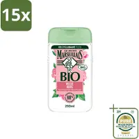 Le Petit Marseillais 15 x – Douchegel – Bio Wilde Roos – Verfrissend – 250 ml - Wasstrips - Douchegel - Bio Rozenbottel - Frisse Douchegel - Natuurlijke Douchegel - Bio Douchegel