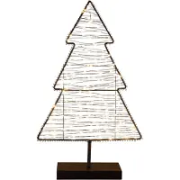 Anna's Collection Decoratieboom Op Voet Zwart Met Verlichting 50 X 9 X 30,5 Cm