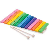 Woet Houten Xylofoon Speelgoed - Kleurrijk Speelgoedinstrument met Muziekboekje en 2 Stokjes - Stimuleert Muzikale Ontwikkeling - Vanaf 2 Jaar