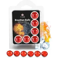 Secret Play Brazilian Balls - Massageolie - Warm en Koud Effect - 6 Stuks