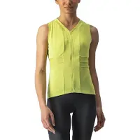 Castelli Anima 4 mouwloze jersey Lima Brillante / Verde Absenta dames, Maat XL