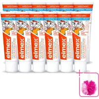 Elmex 12 x - Tandpasta - Peuter - Anti Cariës - 0% Dye - 75 ml - Bulkverpakking - Peuter tandpasta - Douchemop - Anti cariës tandpasta