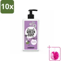 Marcel's Green Soap 10 x - Handzeep - Lavender & Rozemarijn - Voor dagelijks gebruik - 500 ml - Bulkverpakking - Handzeep - Douchemop - Natuurlijke handzeep