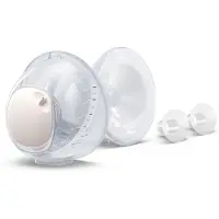 Philips AVENT Hands-free SCF439/01: Twee opvangbakjes, set reserveonderdelen, siliconen, transparant, één maat, 4 stuks