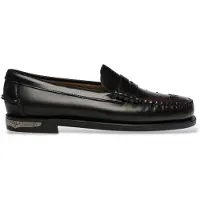 Sebago Dames Zwarte Dan Scarabeo mocassins (36), Leer, Plat, Geen, Klassiek 76114YW