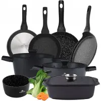 Gerlach Granitex Pannenset 11 Delen met Non-Stick Coating