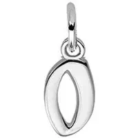 The Jewelry Collection Zilver Gerhodineerde Hanger letter O 1330012