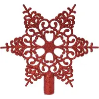 Kaemingk Decoris Piek sneeuwvlok 20,5x19cm kerstrood