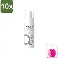 Neutral 10 x – Gezichtsreiniging – Face Wash 0% Parfumvrij – 150 ml - Bulkverpakking - Gezichtsreiniger - Douchemop - Huidverzorging