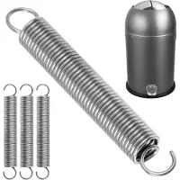 Famanu – Set van 4 Vervangingsveren voor Afvalbak, 70 x 9 x 1.2 mm, Metaal
