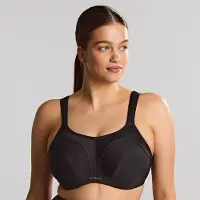Panache - Sculptresse Non Padded Sport BH - Black - 105G