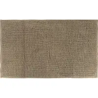 Tendance Badmat microfiber - laagpolig - taupe - 45x75 cm - absorberend - badkamer - antislip - zacht