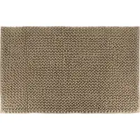 Tendance Badmat microfiber - bolletjes - taupe - 50 x 80 cm - absorberend - badkamer mat - antislip - zacht