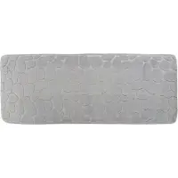 Tendance Badmat Pebble - Memory Foam - extra lang - lichtgrijs - 45 x 120 cm - antislip - badkamer