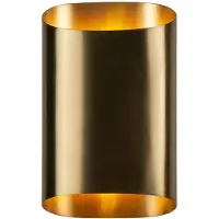 Atmooz Arturo wandlamp voor binnen – G9 – Geschikt voor woon-/slaapkamer – Kleur: goudbrons – Hoogte: 25 cm – Materiaal: metaal