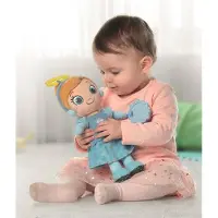 Clementoni Disney Knuffel Prinses Assepoester - Zachte Knuffelpop met Bijtring en Knisperelementen - Prinsessen Pop Speelgoed voor Baby en Peuter