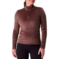 Spyder - Dames fleeces - Shimmer Bug 1/2 Zip W Mocha voor Dames - Maat L - Bruin