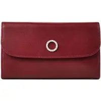 Esquire portemonnee Athena Lady Flap Wallet Red donkerrood