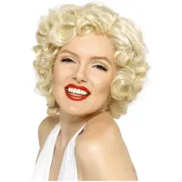 Vegaoo Marilyn Monroe-pruik voor dames - Verkleedpruik - One size