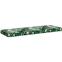 vidaXL 1-delig Bankkussen VUGHT 100% Polyester Bladpatroon