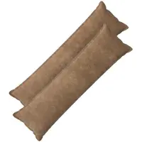 vidaXL Kussen met kussen HOUTEN 2 st Taupe Microfiber Fleece