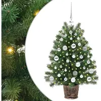 vidaXL Kunstkerstboom met 150 LED met standaard Groen 95 cm PE en PVC
