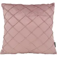 NOVÉE Velvet cross oudroze kussenhoes | 45x45 cm | velvet/polyester
