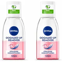 Nivea 2 x - Oogmake-up Verwijderaar - Verzorgend - Voor waterbestendige make-up - Met Vitamine C - 125 ml - Voordeelverpakking - 2 stuks