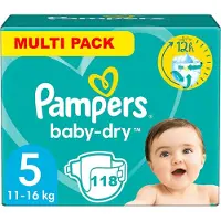Pampers Baby Dry Maat 5 Luiers (11-16 kg) - 118 Stuks