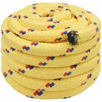 vidaXL Multifunctioneel touw 60 mm 10 m Geel PP