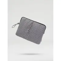Ölend Padded Laptop Sleeve: Cotton vichy black / 13” & 14” laptop