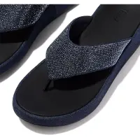 FitFlop Women F-Mode Toe Post Denim And Hotfix Dark Denim-Schoenmaat 41